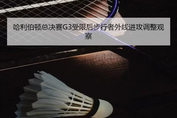 哈利伯顿总决赛G3受限后步行者外线进攻调整观察
